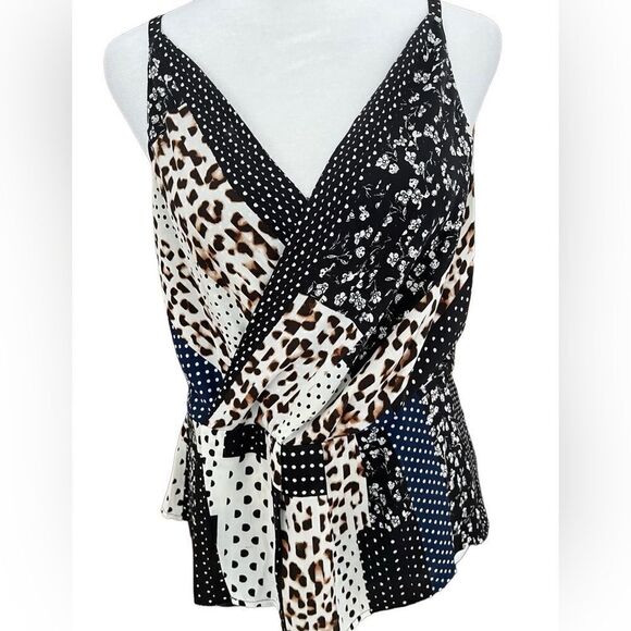 CAbi Style 3787 Crossover Cami, Animal Print, Size 6. - Picture 2 of 8